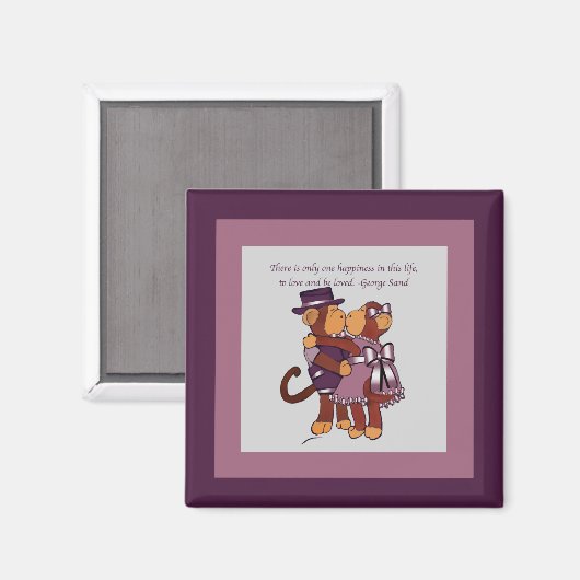 Aimant Aimer le singe (Recto/Verso)