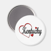 Aimant Aimer les coeurs du Kentucky (Recto/Verso)