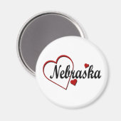 Aimant Aimer les coeurs du Nebraska (Recto/Verso)