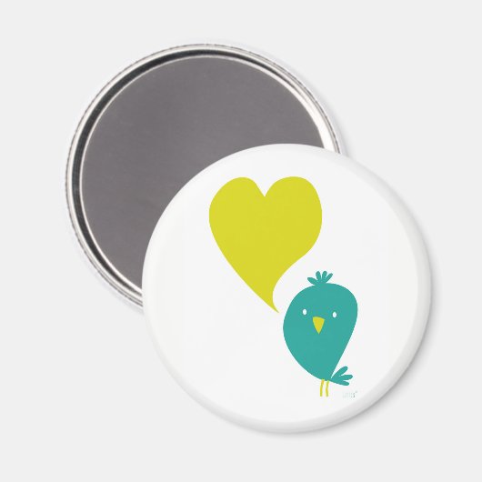 Aimant Aimer l'oiseau (Recto/Verso)