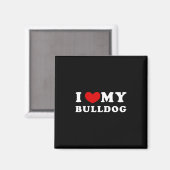 Aimant Aimer Mon Bulldog (Recto/Verso)