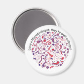 Aimant Aimer un microbiologiste (Recto/Verso)