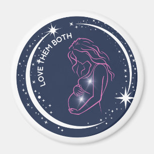 Aimant Aimez les Deux Pro-Vie Mère Bébé Inspirant