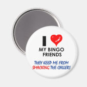 Aimant Aimez mes amis de Bingo ! (Recto/Verso)