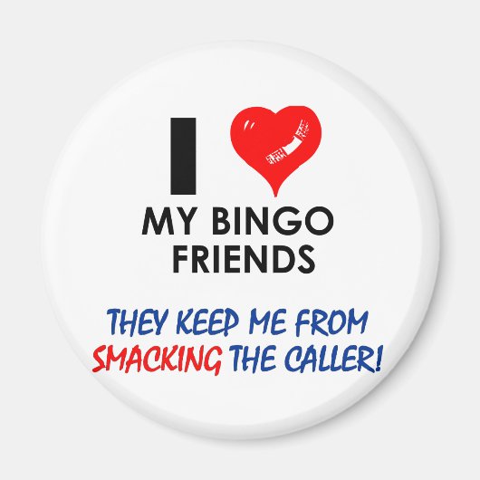 Aimant Aimez mes amis de Bingo ! (Devant)