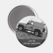 Aimant Aimez-Moi..Aimez Mon Land Rover .. (Recto/Verso)