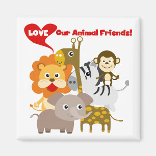 Aimant Aimez nos amis animaux