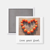 Aimant Aimez votre nourriture. (Recto/Verso)