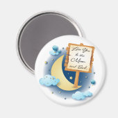 Aimant Aimez-vous à la Lune et retour (Recto/Verso)