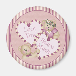Aimant Aimez-vous Beary beaucoup d'aimant de Saint-Valent
