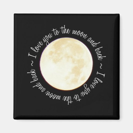 Aimant Aimez-vous la Lune (Devant)