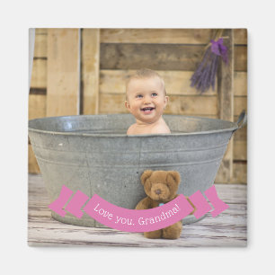 Aimant Aimez-vous photo faite sur commande de bébé de l