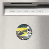 Aimant Air Afrique : Visitez L'Afrique en Avion (In Situ (Lave-vaisselle))