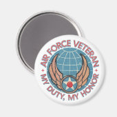 Aimant Air Force Veteran (Recto/Verso)