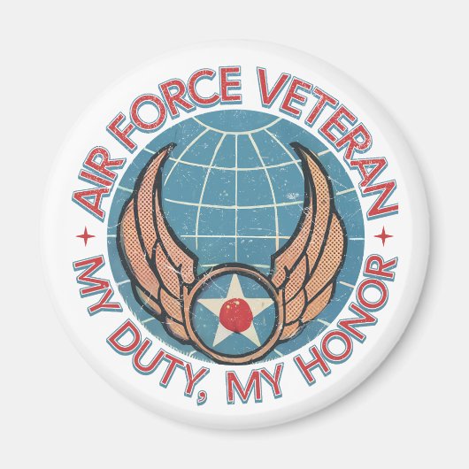 Aimant Air Force Veteran (Devant)