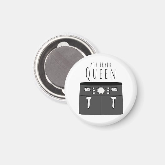Aimant Air Fryer Queen (Recto/Verso)