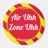 Aimant Air Uhh Zone Uhh Rouge/jaune (Devant)