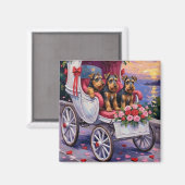 Aimant Airedale Dog Valentine's Day  (Recto/Verso)