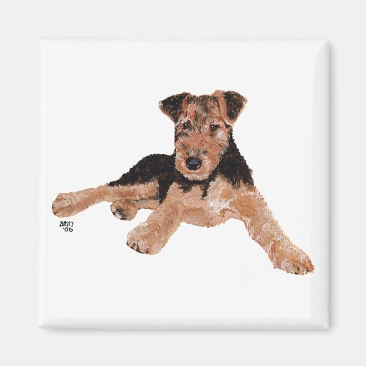 Aimant Airedale, Lakeland, chiot Welsh Terrier (Devant)