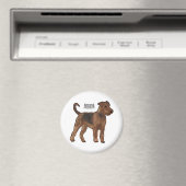 Aimant Airedale terrier dog cartoon (In Situ (Lave-vaisselle))