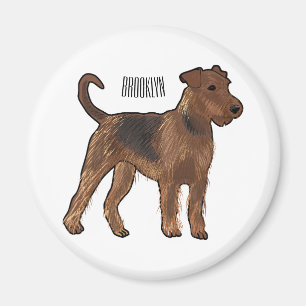 Aimant Airedale terrier dog cartoon