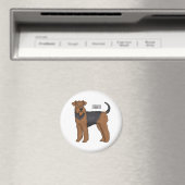 Aimant Airedale terrier dog cartoon (In Situ (Lave-vaisselle))