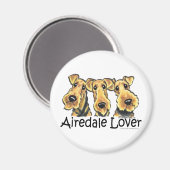 Aimant Airedale Terrier Lover (Recto/Verso)