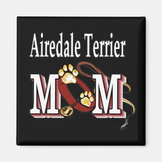 Aimant Airedale Terrier MOM (Devant)