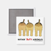 Aimant Airedales de Nothin' Butt (Recto/Verso)