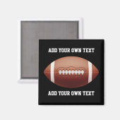 Aimant Ajouter du texte sur l'oreiller de football (Recto/Verso)