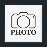 Aimant Ajouter Mariage photo personnalisé Moderne Cute Él<br><div class="desc">Vous pouvez le customiser avec votre photo,  logo ou texte. Vous pouvez les placer comme vous le souhaitez sur la page de personnalisation. Moderne,  unique,  simple ou personnel,  c'est votre choix.</div>