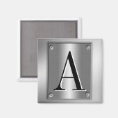 Aimant Ajouter Monogramme Sur Regarder En Métal Avec Vis  (Recto/Verso)