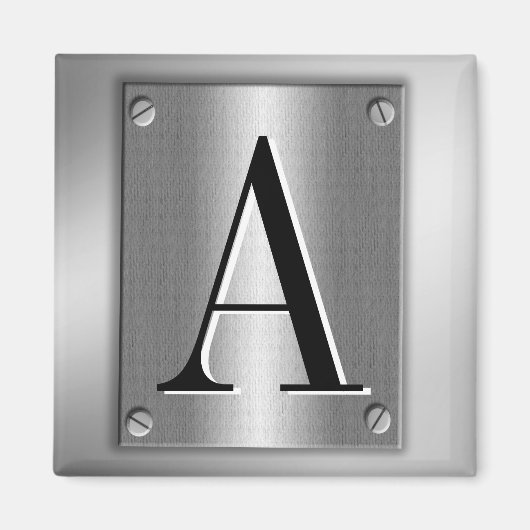 Aimant Ajouter Monogramme Sur Regarder En Métal Avec Vis  (Devant)