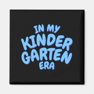 Aimant Ajouter un mot à mon T-shirt bleu pour tout-petit