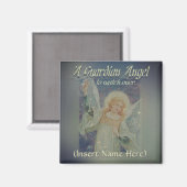 Aimant Ajouter un nom Guardian Angel (Recto/Verso)