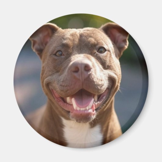 Aimant Ajouter une Personnaliser photo Pit Bull (Devant)