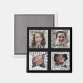 Aimant Ajouter vos photos 4 Collage photo (Recto/Verso)