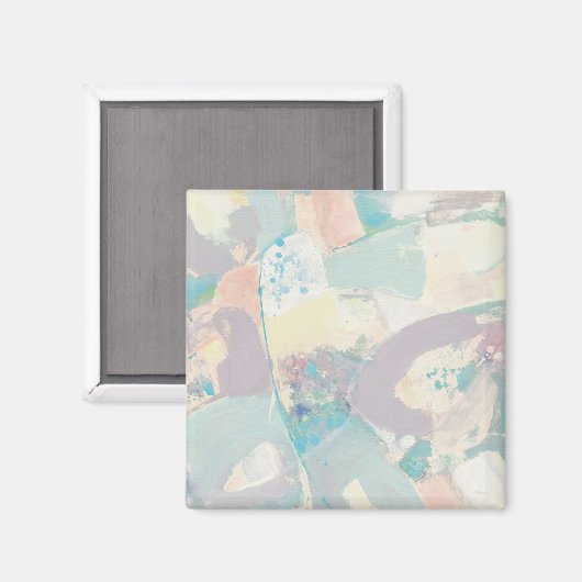 Aimant Ajouter votre initiale | White Rock Pastel (Recto/Verso)