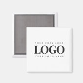 Aimant Ajouter votre logo commercial Rectangle Simple Min (Recto/Verso)