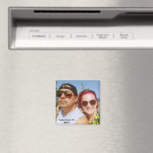 Aimant Ajouter Votre Photo Voyage Destination Couple Cute (In Situ (Lave-vaisselle))