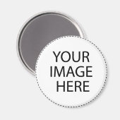 Aimant Ajouter Votre Propre Image Ou Texte (Recto/Verso)