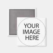 Aimant Ajouter Votre Propre Image Ou Texte (Recto/Verso)