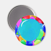 Aimant Ajouter votre texte au ballon (Recto/Verso)