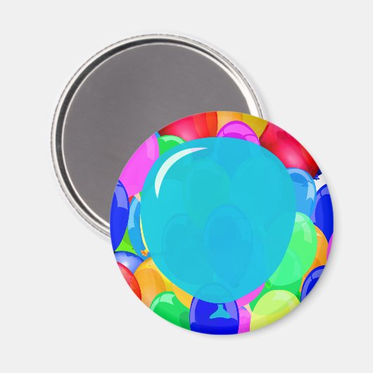 Aimant Ajouter votre texte au ballon (Recto/Verso)