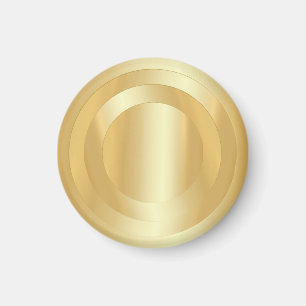 Aimant Ajouter Votre Texte Personnalisé Gold Look Modèle