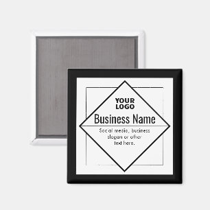 Aimant Ajoutez votre logo modèle personnalisable