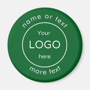 Aimant Ajoutez votre logo rouge Entreprise commerciale ve