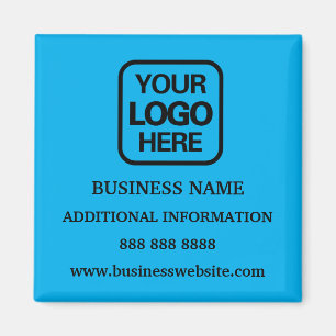 Aimant Ajoutez votre logo Simple Modern Professional Sky
