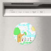 Aimant Ajoutez votre oeuvre pour enfants à cette oeuvre (In Situ (Lave-vaisselle))