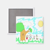 Aimant Ajoutez votre oeuvre pour enfants à cette oeuvre (Recto/Verso)